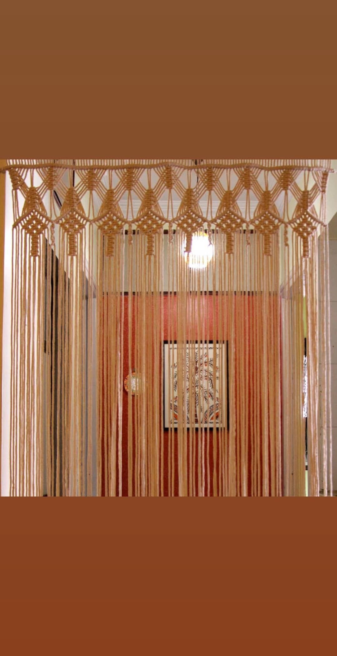 Boho Macrame Curtain