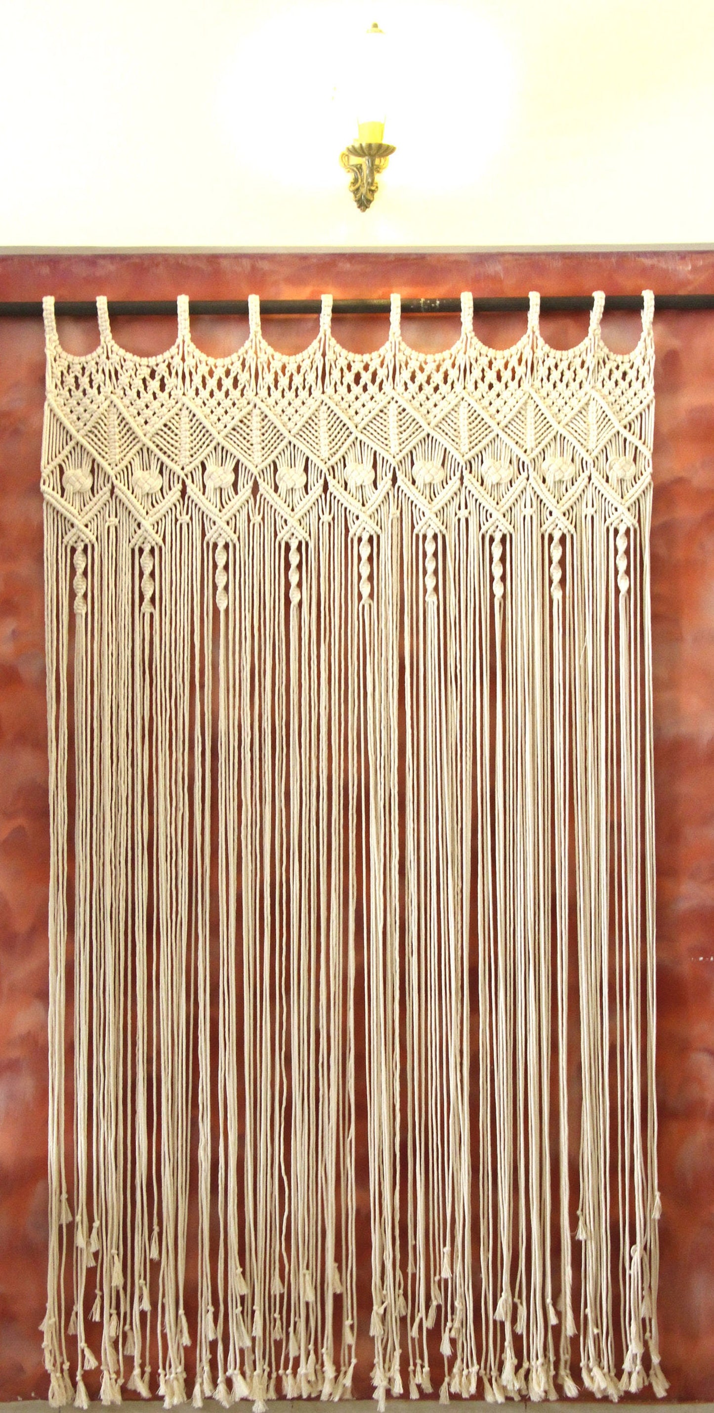 Boho Macrame Curtain |  F E Y R E