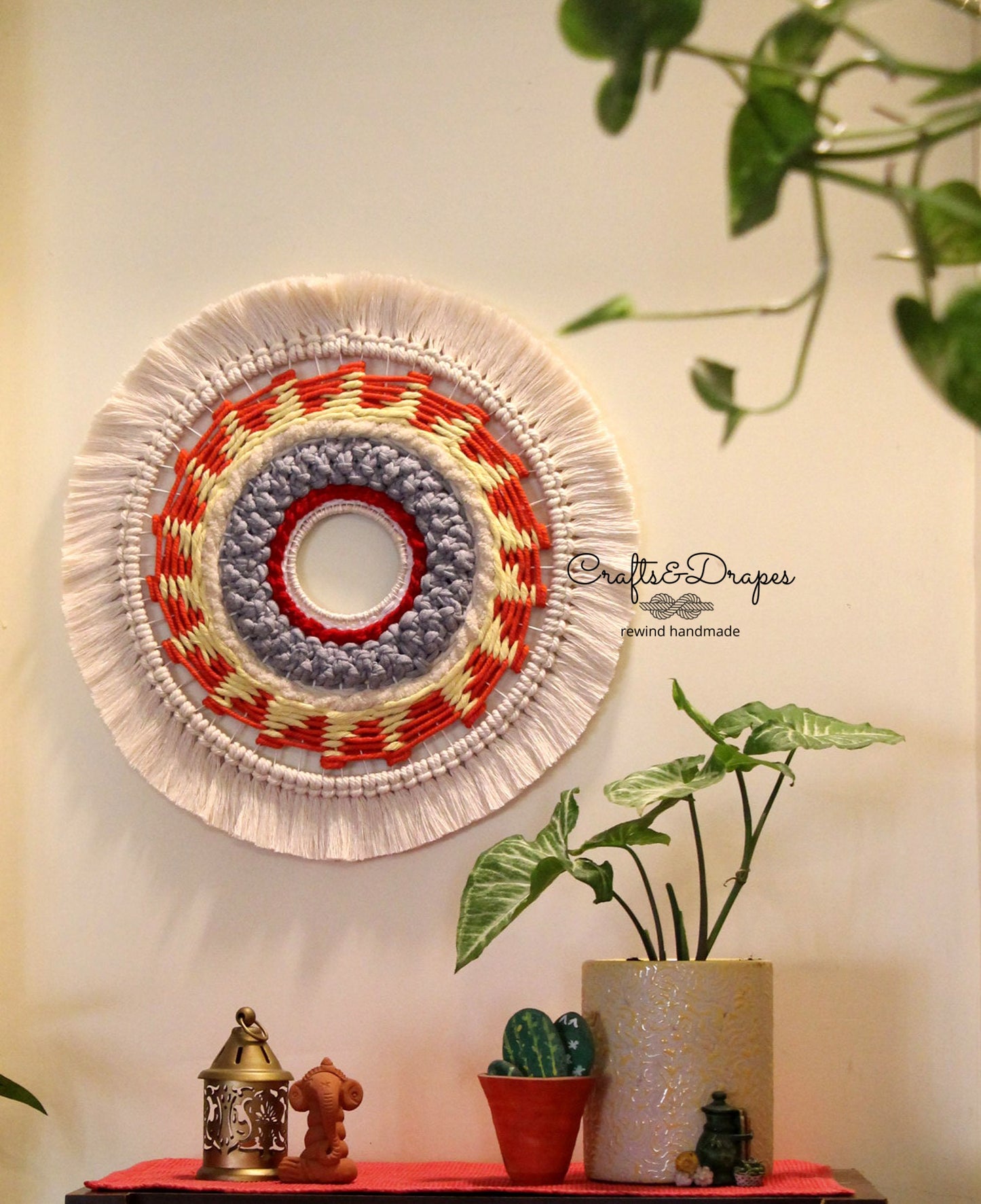 Circular Macra weave Wall Art