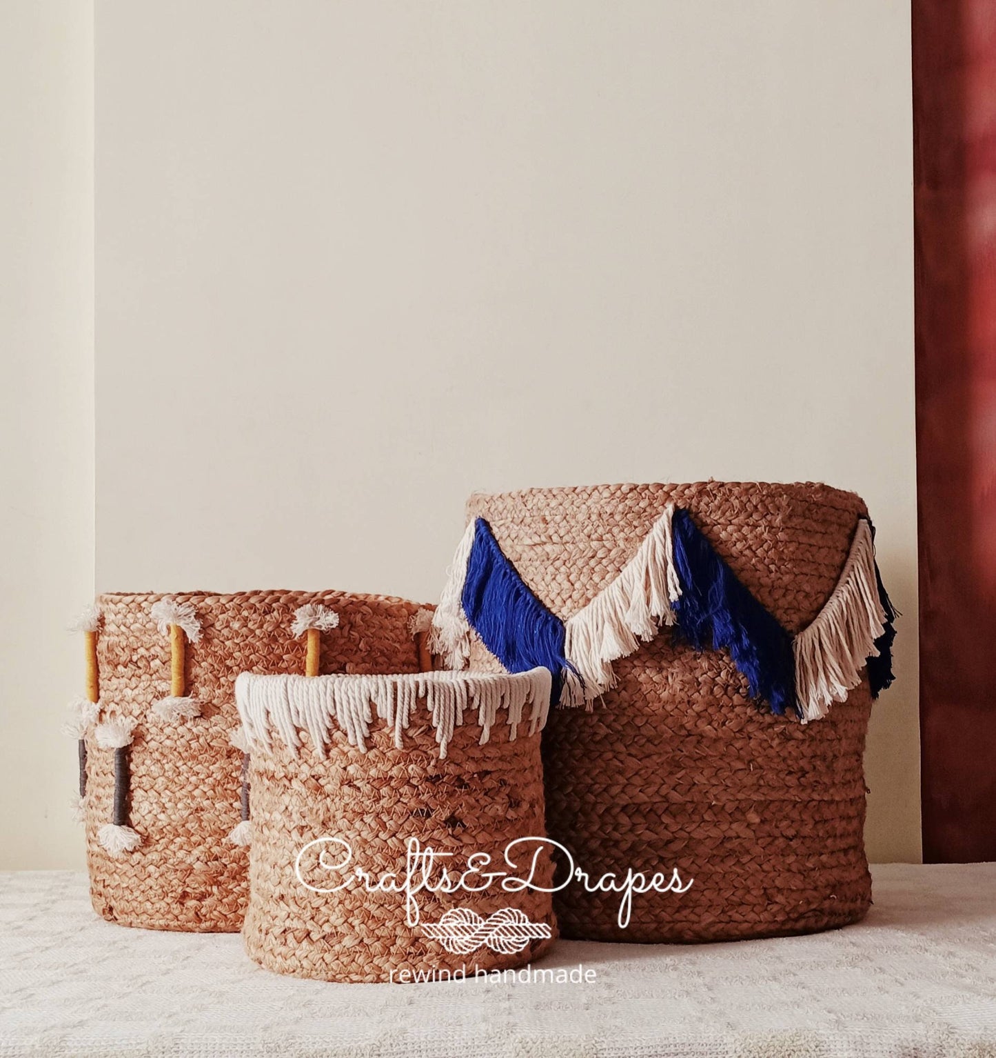 Macrame Jute Baskets