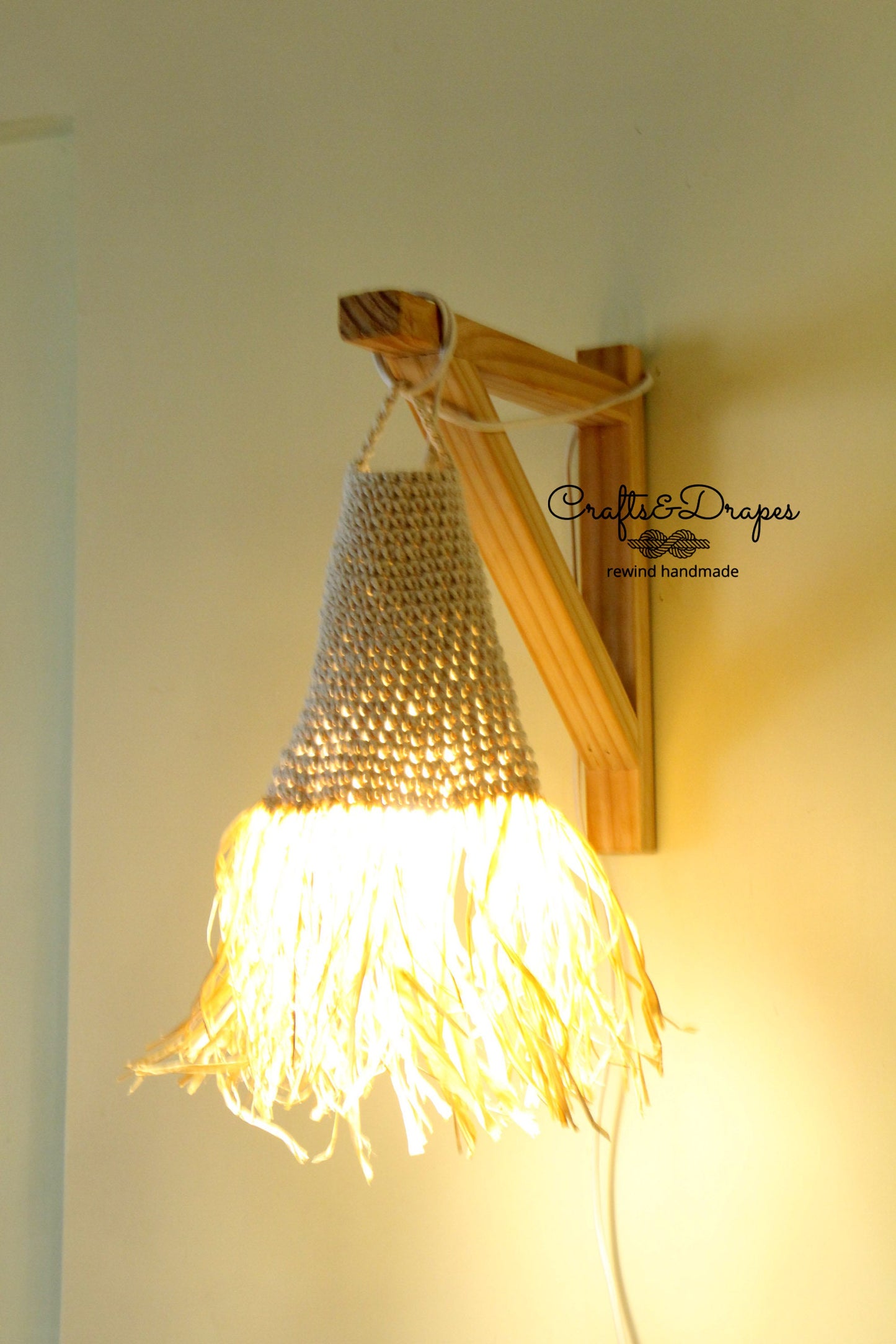 Rustic Crochet Lampshade |  U M A Y