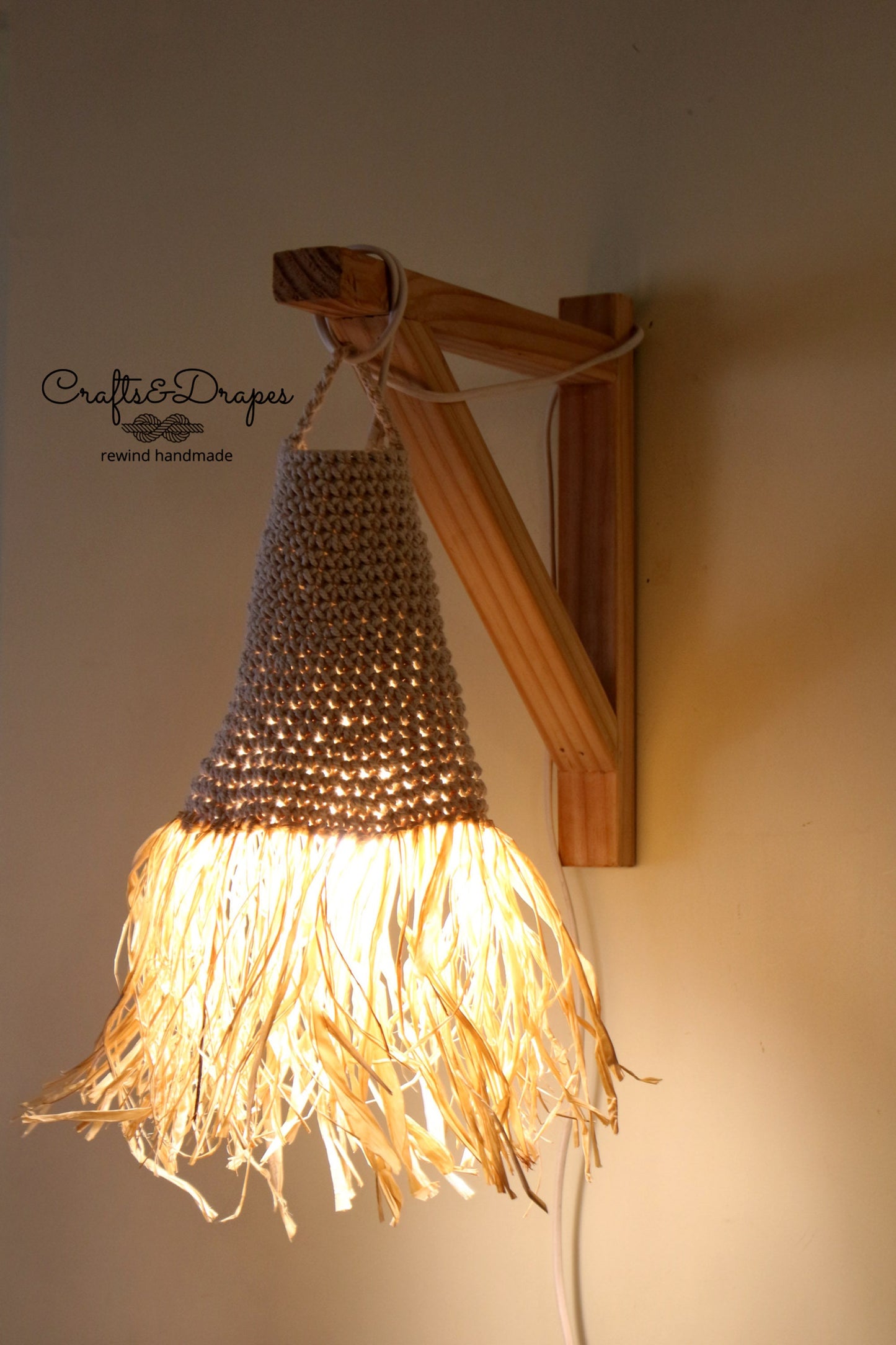 Rustic Crochet Lampshade |  U M A Y