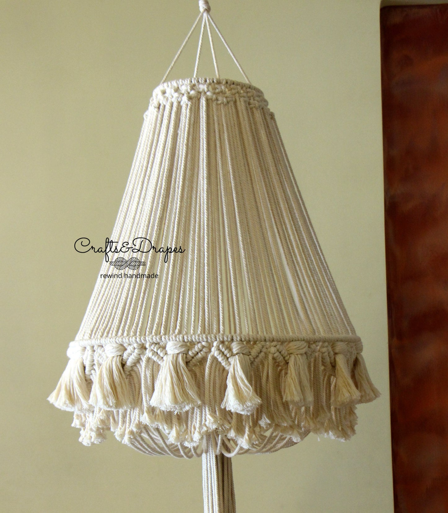 Boho Macrame Fringe Chandelier |  KATARA