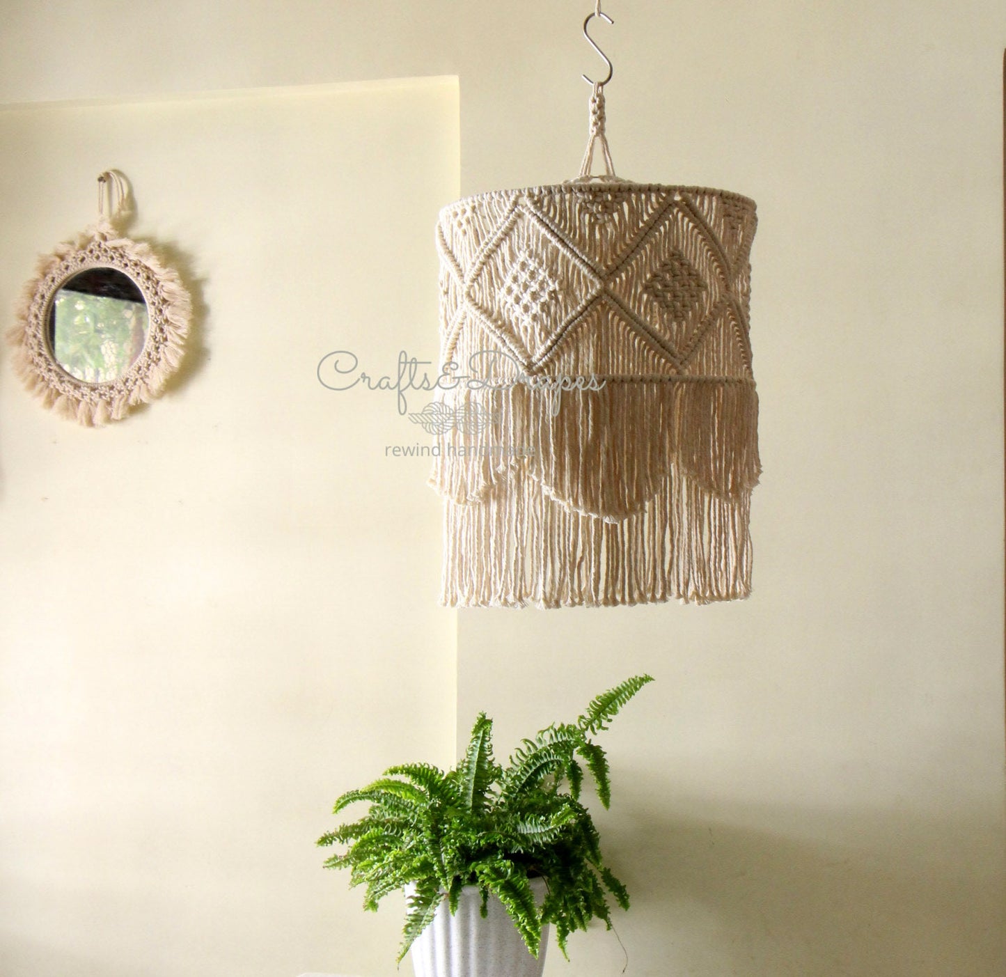 Boho Macrame Fringe Chandelier | ALARA