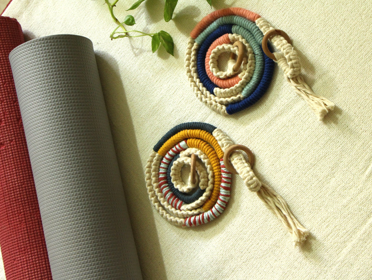 AuraFlow Macrame Yoga Mat Strap