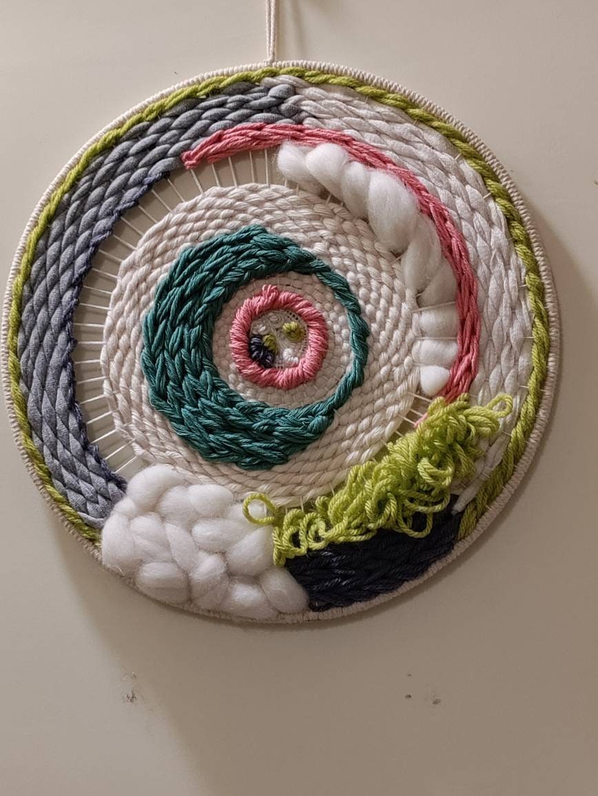 Circular Weave Wall Decor |  A R O H A  | Fiber Art