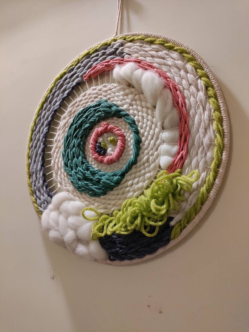 Circular Weave Wall Decor |  A R O H A  | Fiber Art