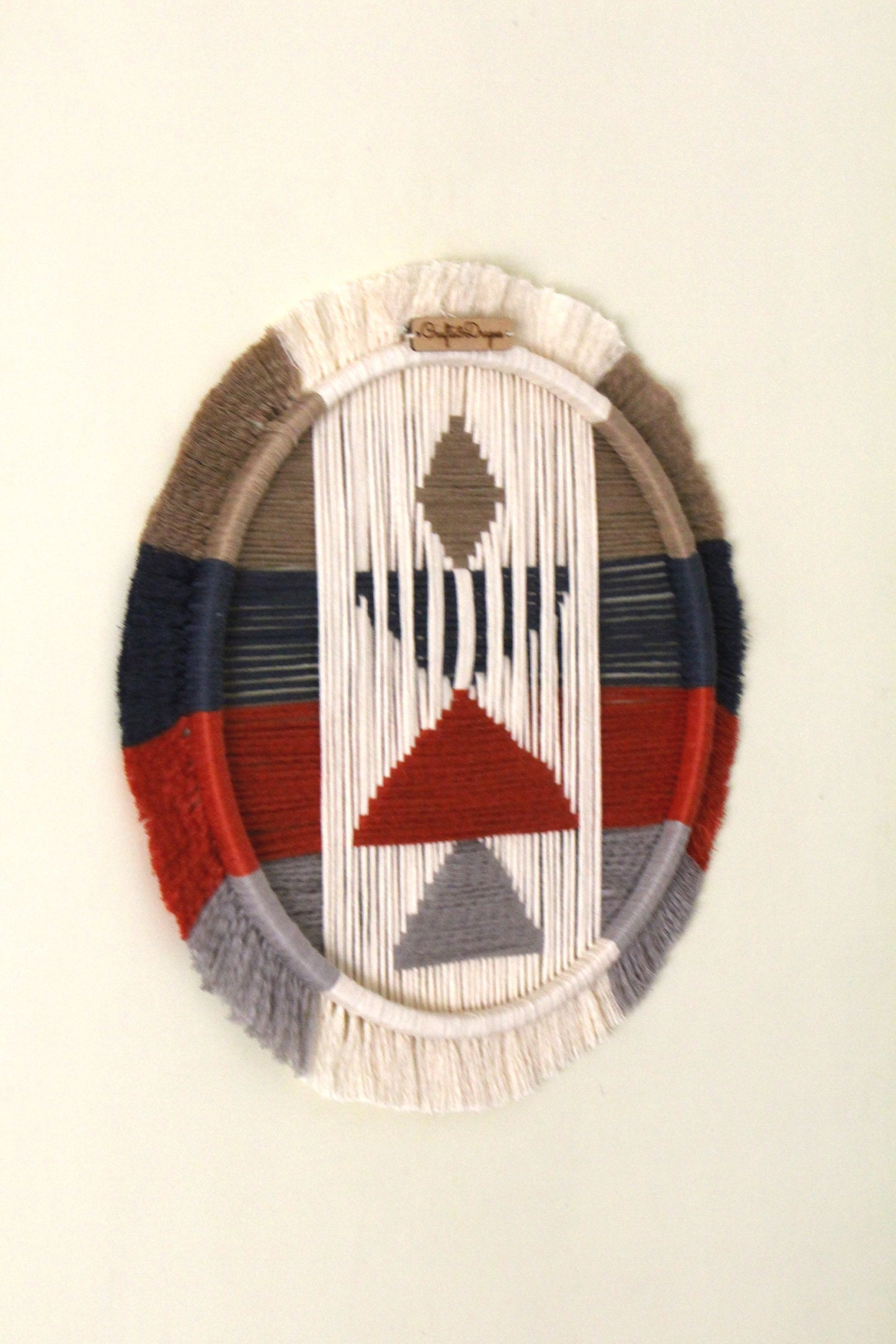 Circular Weaving Wall Art |  A Z T E C  | Fiber Art