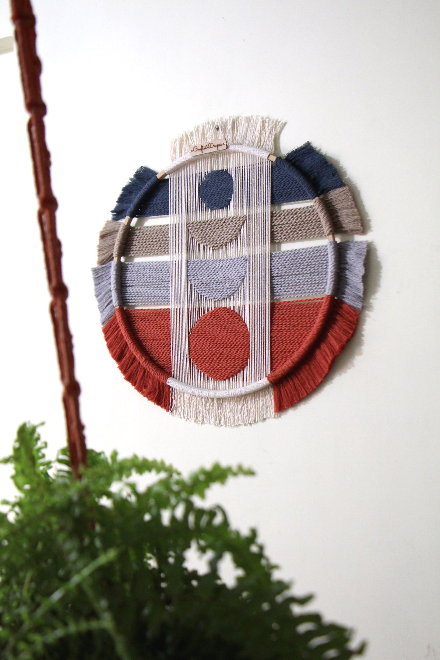 Circular Weaving Wall Art|  L U N A R