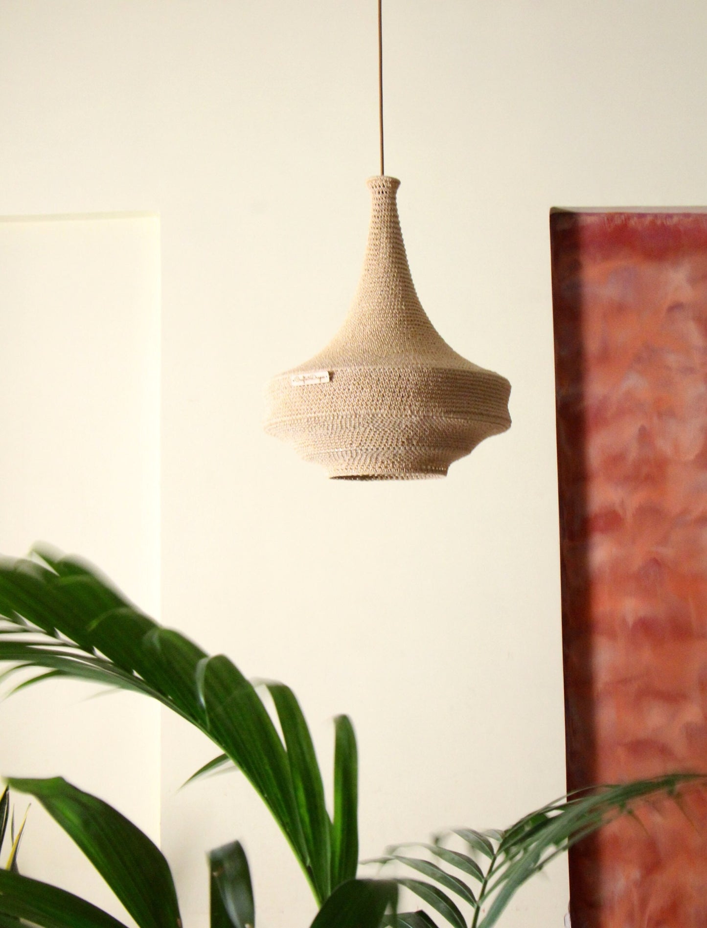 Modern Crochet Pendant Light |  ZAHRA