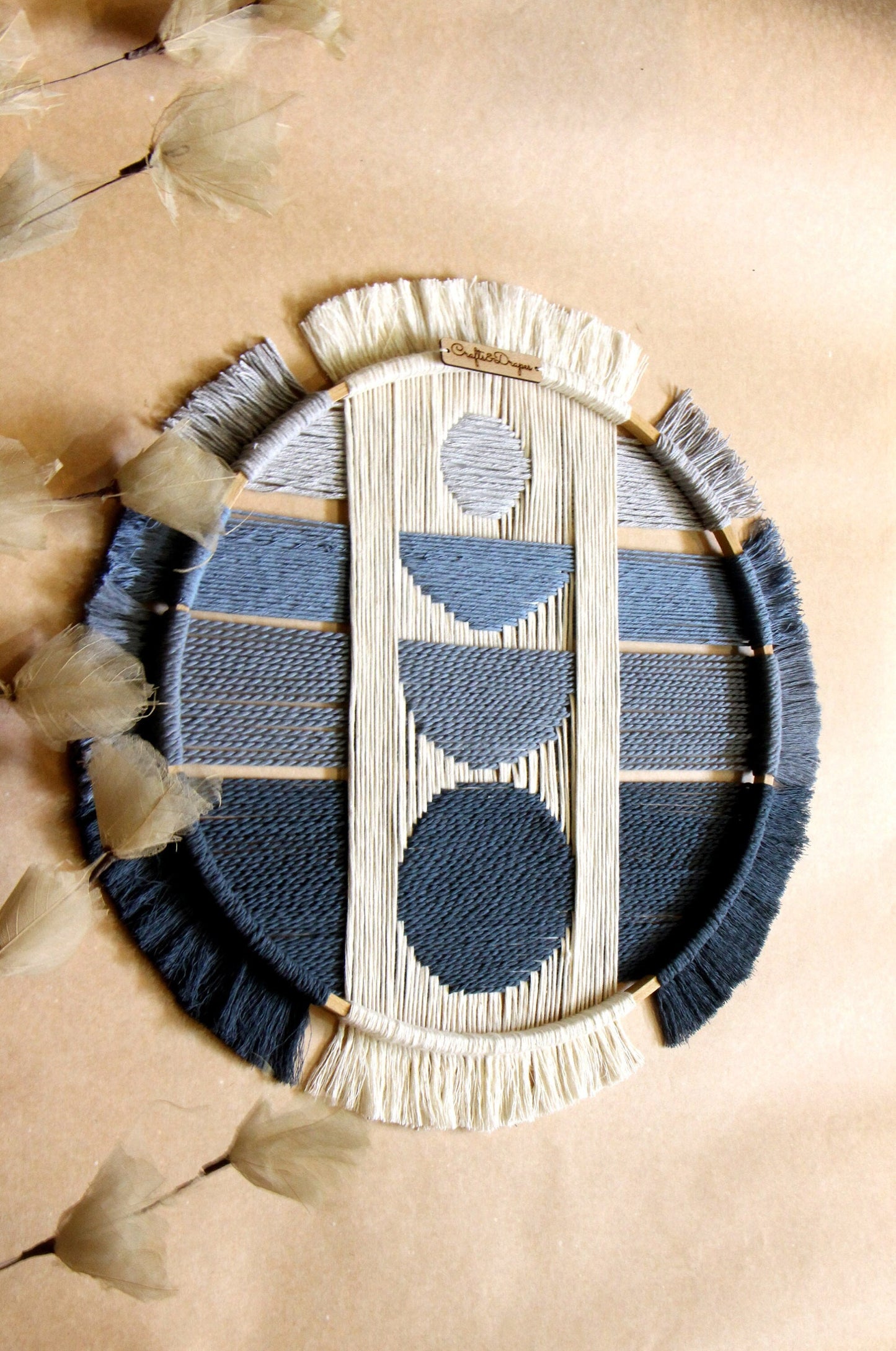 Circular Weaving Wall Art|  L U N A R