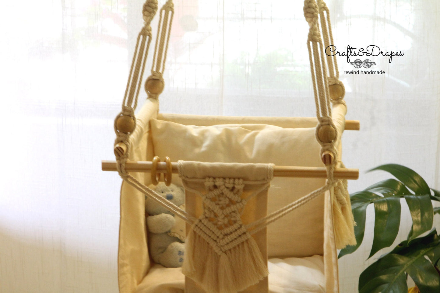 Boho Macrame Baby Swing Chair