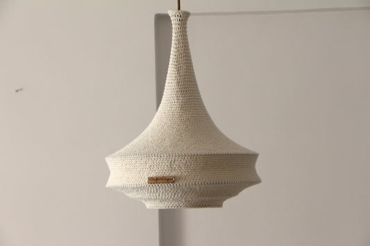 modern crochet light