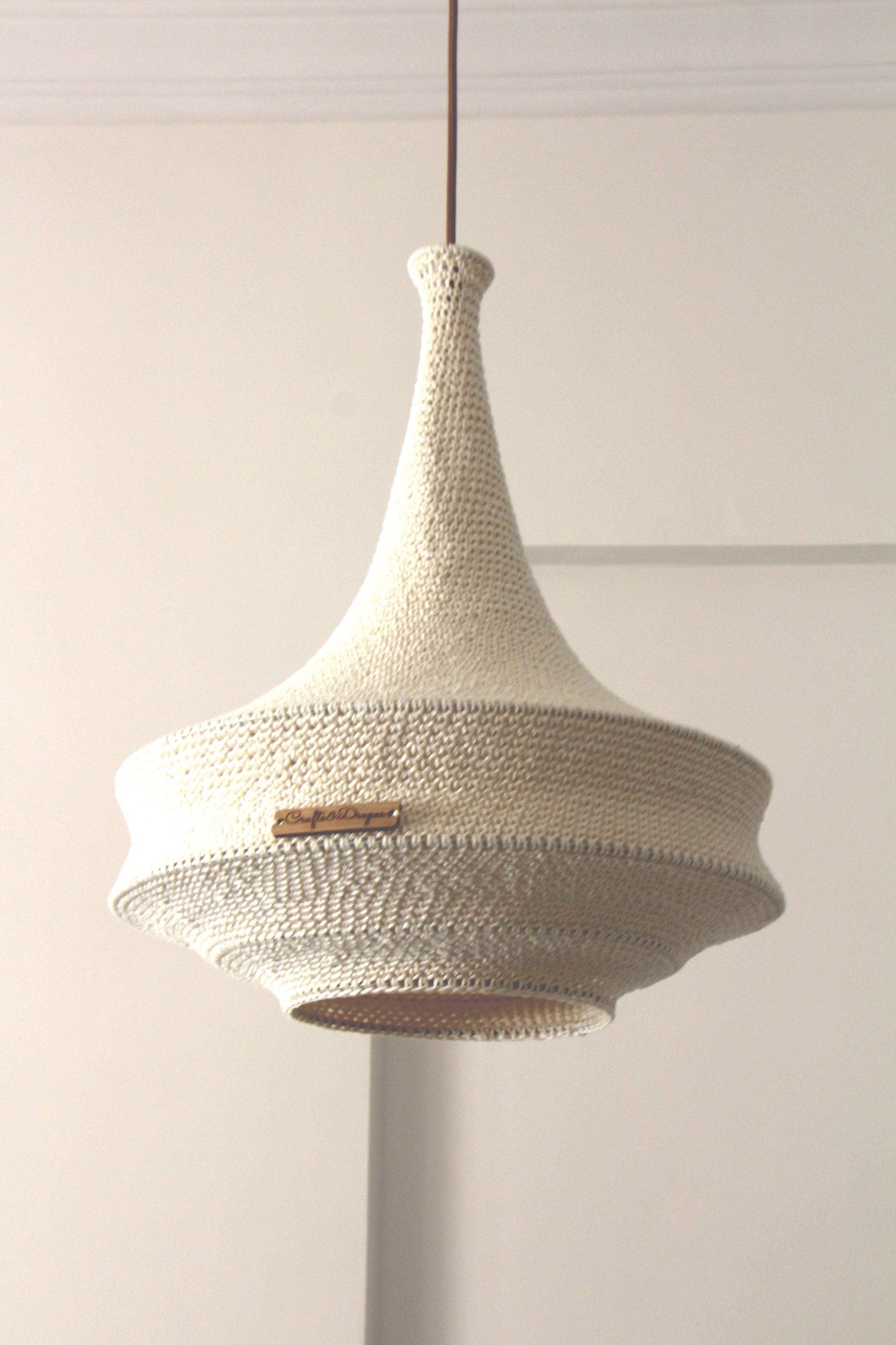 Crochet on sale pendant light