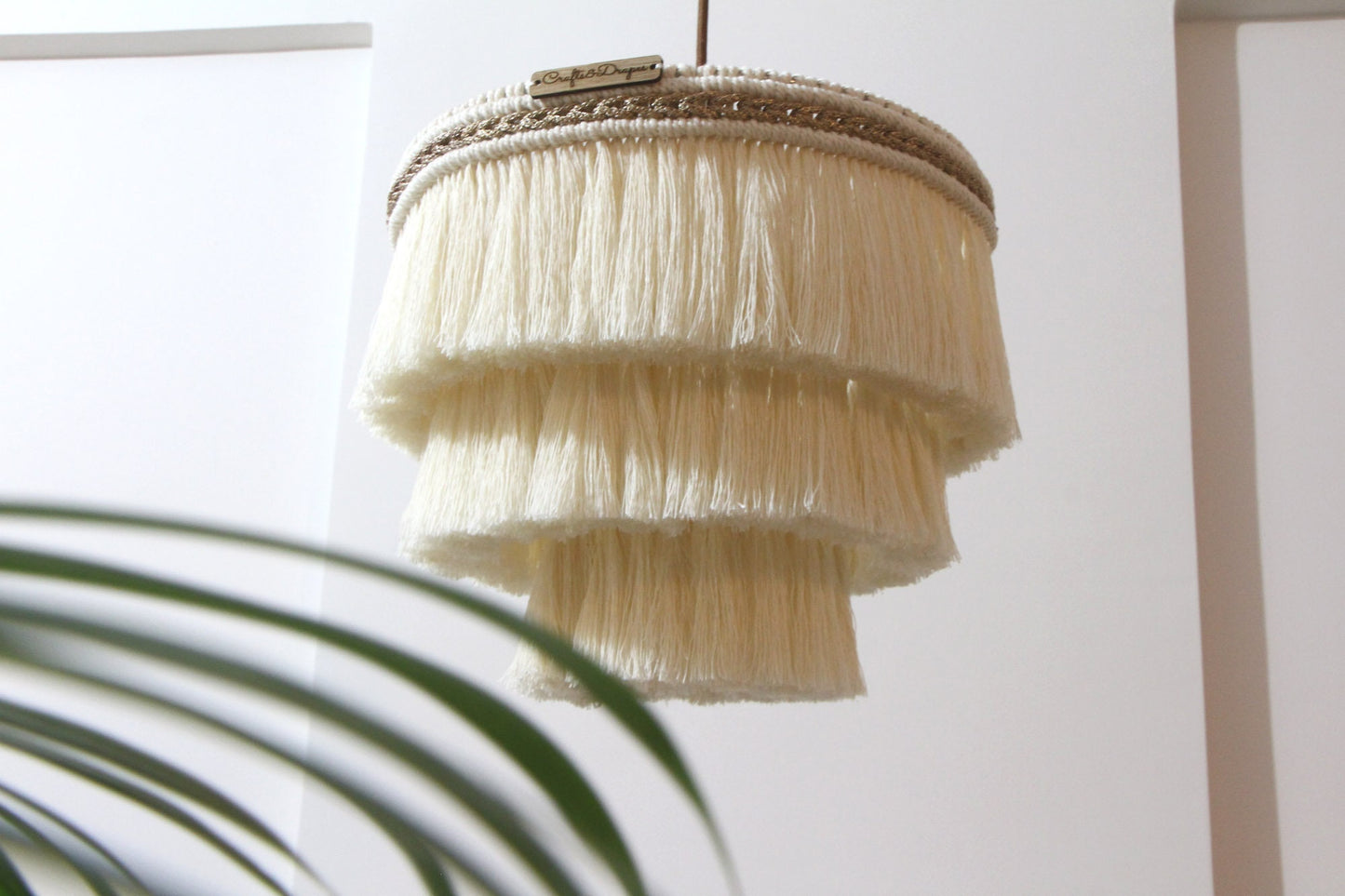 Macrame Fringe Chandelier |  EIRA